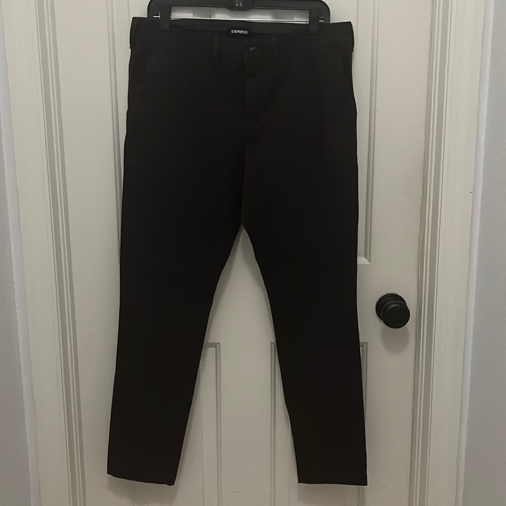 Mens Express chino super skinny stretch + garment dyed 31x30 purple pants